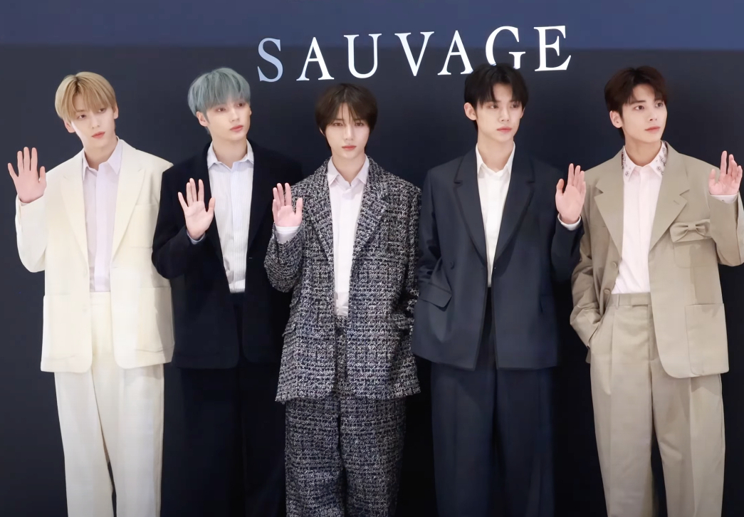 TXT at Dior Sauvage campaign event