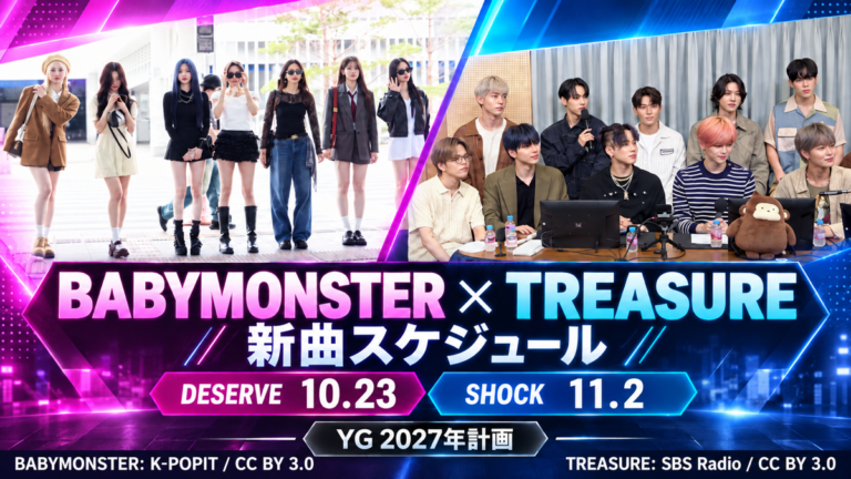 BABYMONSTERとTREASUREの新曲スケジュールとYG 2027年計画