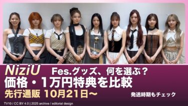 NiziU「Who? U! NiziU Fes.」グッズ通販ガイド｜価格・1万円特典・発送の注意