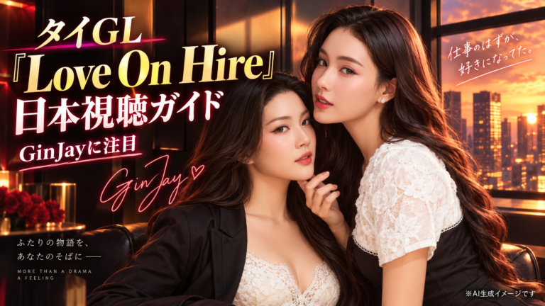 タイGLドラマ『Love On Hire』日本視聴ガイド｜GinJayをイメージしたAI生成イラスト